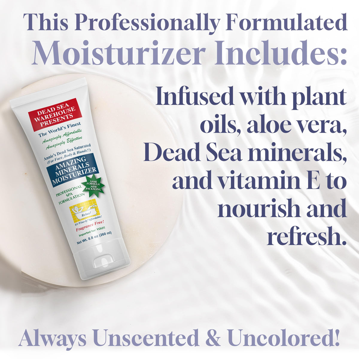 Body application with Dead Sea Warehouse moisturizer on arms for full-body hydration