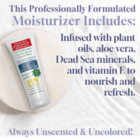 Body application with Dead Sea Warehouse moisturizer on arms for full-body hydration