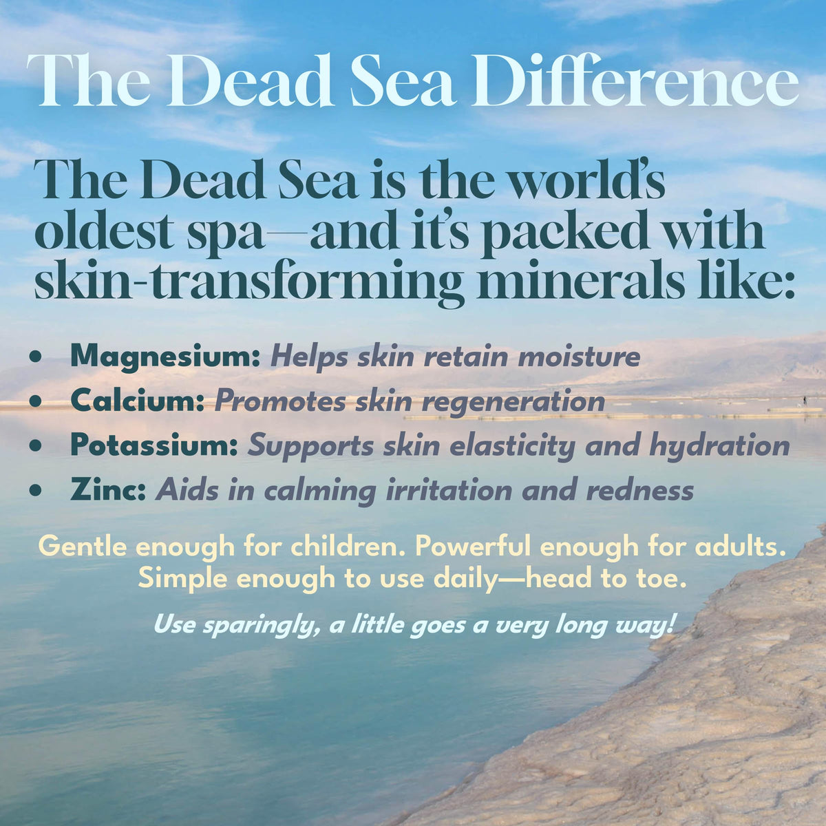 Face application of Dead Sea Warehouse Amazing Minerals Moisturizer demonstrates versatile use
