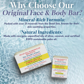 Dead Sea Warehouse mineral soap hydrated skin through mineral-rich cleansing.