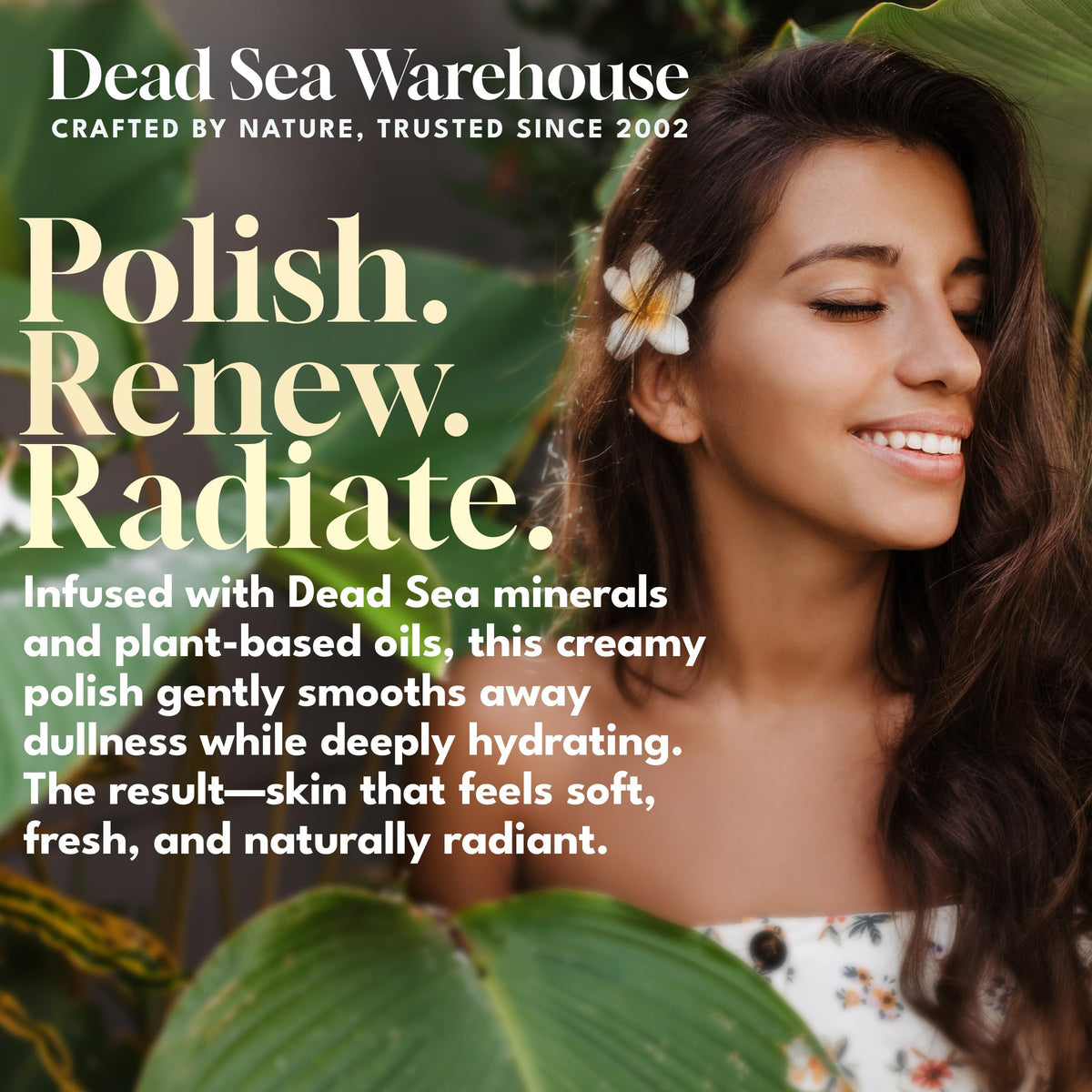 Dead Sea Warehouse Skin Polish applied to elbows to soften rough texture