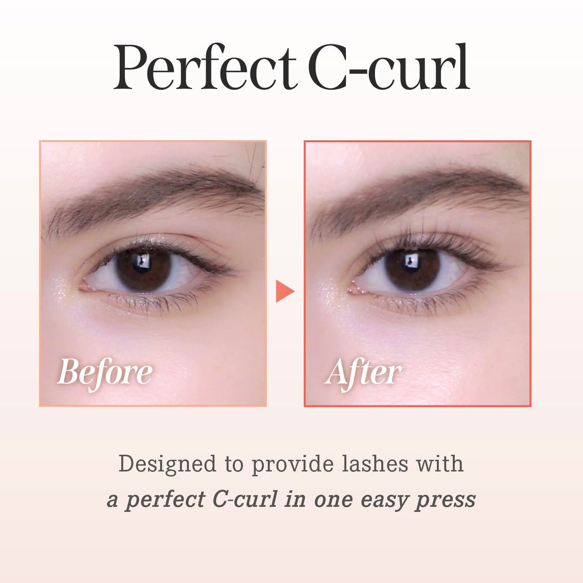 DEAR DAHLIA Dream Eyelash Curler ergonomic grip for precise, comfortable use.