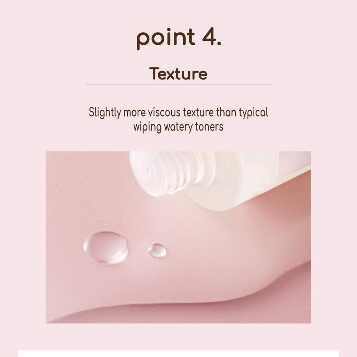 DEARBOO Fast-absorbing toner leaves a non-sticky finish.