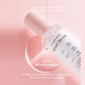 DEARBOO Glass Skin Snail Serum dispensing pump enables easy, mess-free daily application.
