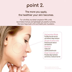 DEARBOO Morning and night routine application for consistent hydration.