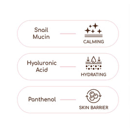 Silky, fast-absorbing texture of DEARBOO Glass Skin Snail Cream