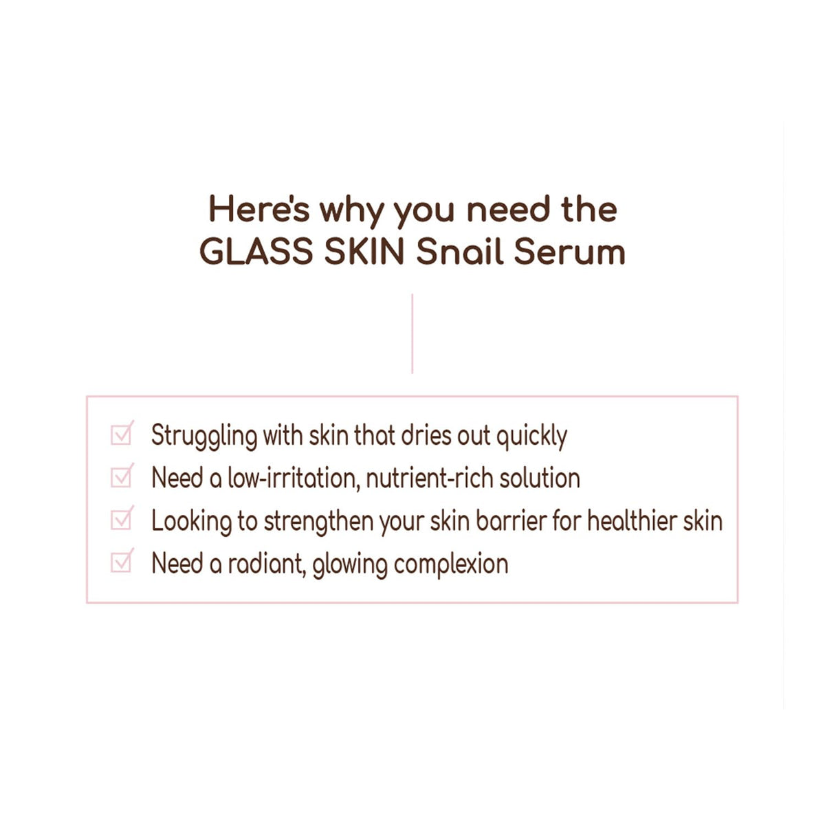 DEARBOO snail mucin ingredients close-up highlights nourishing, refreshed-looking skin.