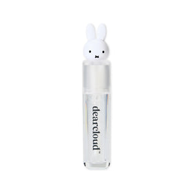 Dearcloud Miffy Lip Serum Jelly bottle closeup shows Clear Skies shine and hydration.