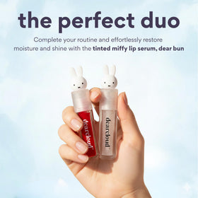 Packaging box of Dearcloud Miffy Lip Serum Jelly signals premium cruelty-free care.