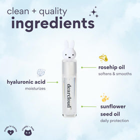 Dearcloud Miffy Lip Serum Jelly swirl displays shimmering tint for radiant pout.