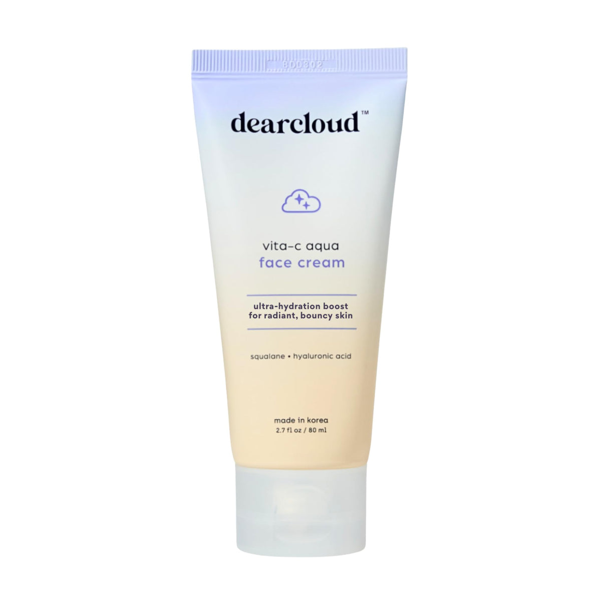 Dearcloud Vita-C Aqua face cream bottle for daily hydration and radiant skin.