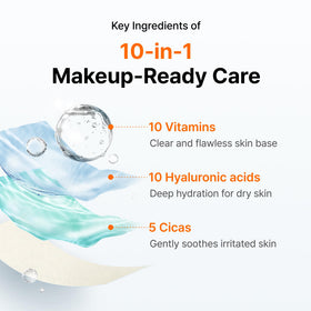 DearKlairs pad makeup prep for quick 5-minute routine.