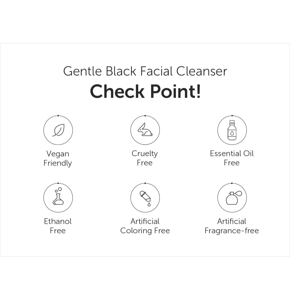 DearKlairs Gentle Black Cleanser packaging box showcases eco-conscious design