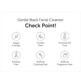 DearKlairs Gentle Black Cleanser packaging box showcases eco-conscious design