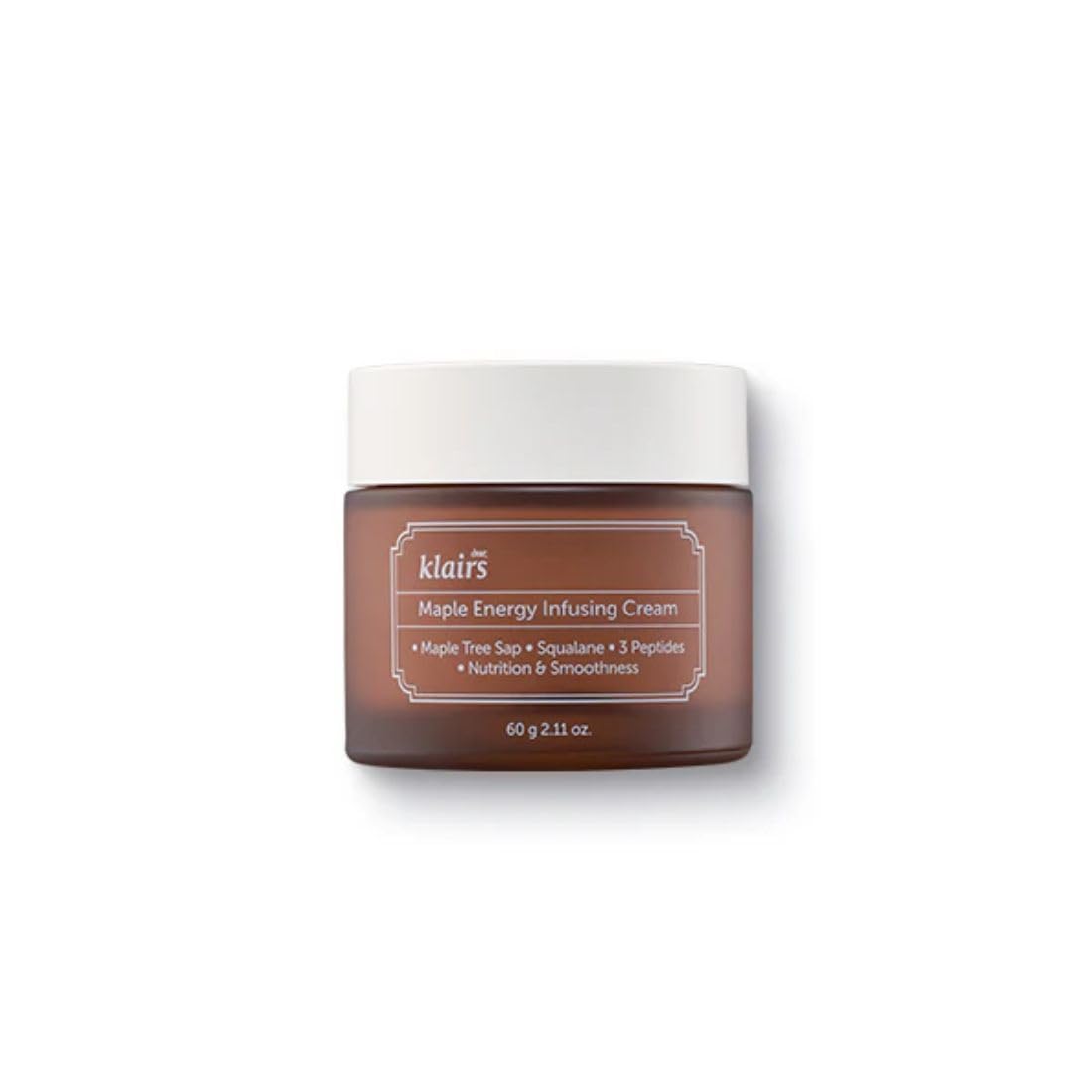 DearKlairs Maple Energy Infusing Cream bottle shows premium moisturizer for dry skin hydration