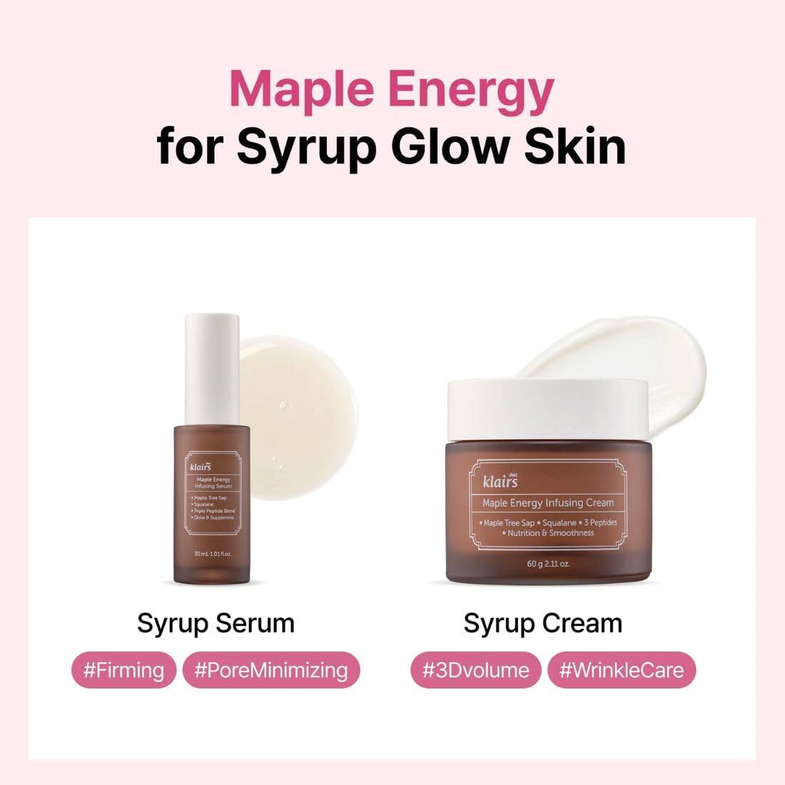 Sample set image of DearKlairs Maple Energy Infusing Cream for travel use