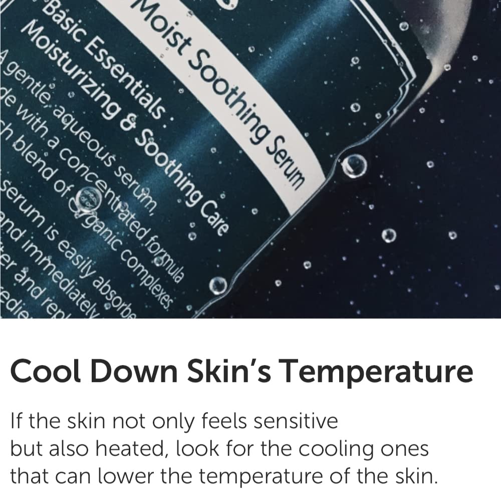 Cooling effect of DearKlairs Rich Moist Serum during application