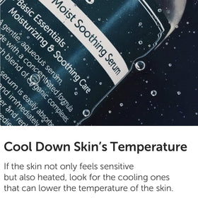 Cooling effect of DearKlairs Rich Moist Serum during application