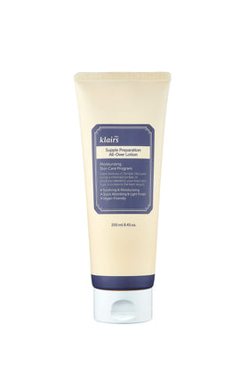 DearKlairs Supple Preparation bottle pump provides lightweight hydration.