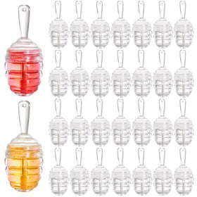 DEAYOU empty lip gloss tube with wand, clear body ideal for DIY shades.