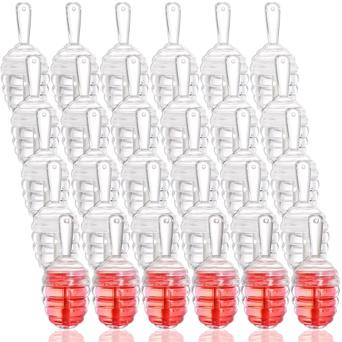 DEAYOU translucent lip gloss tube pack helps track remaining product.