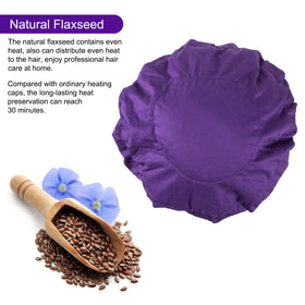 DEBECTY heat cap worn on head provides even heat for deep conditioning.