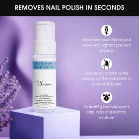 Deborah Lippmann The Stripper aloe-hydration helps keep nails moisturized.