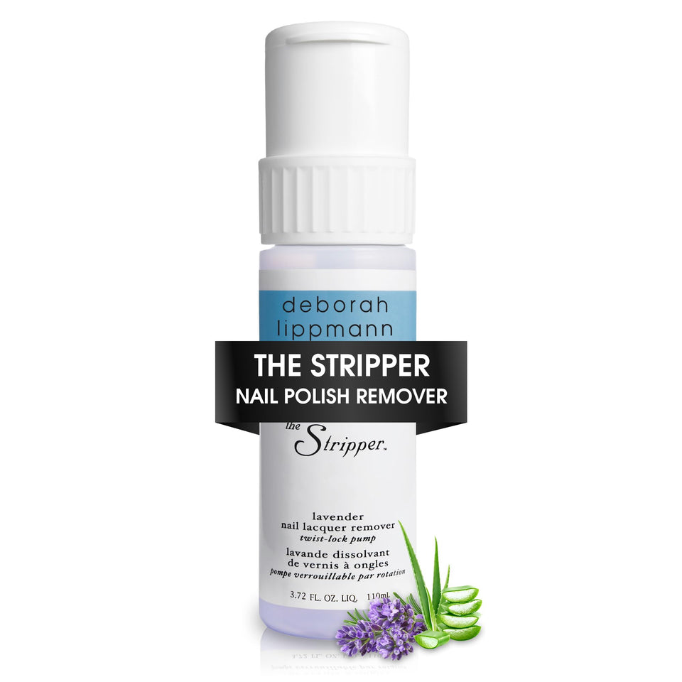 Deborah Lippmann The Stripper bottle with pump for quick, mess-free polish removal.