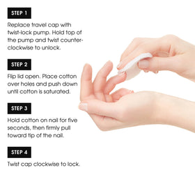 Deborah Lippmann The Stripper no chalky residue keeps nails clear.
