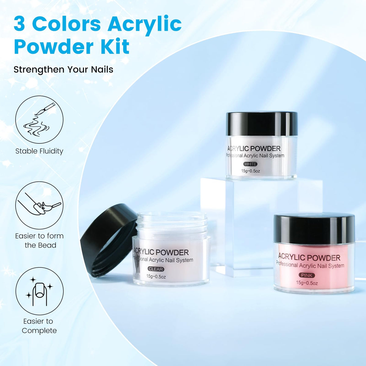 Deciniee acrylic liquid 70ml ideal for base coats and sets
