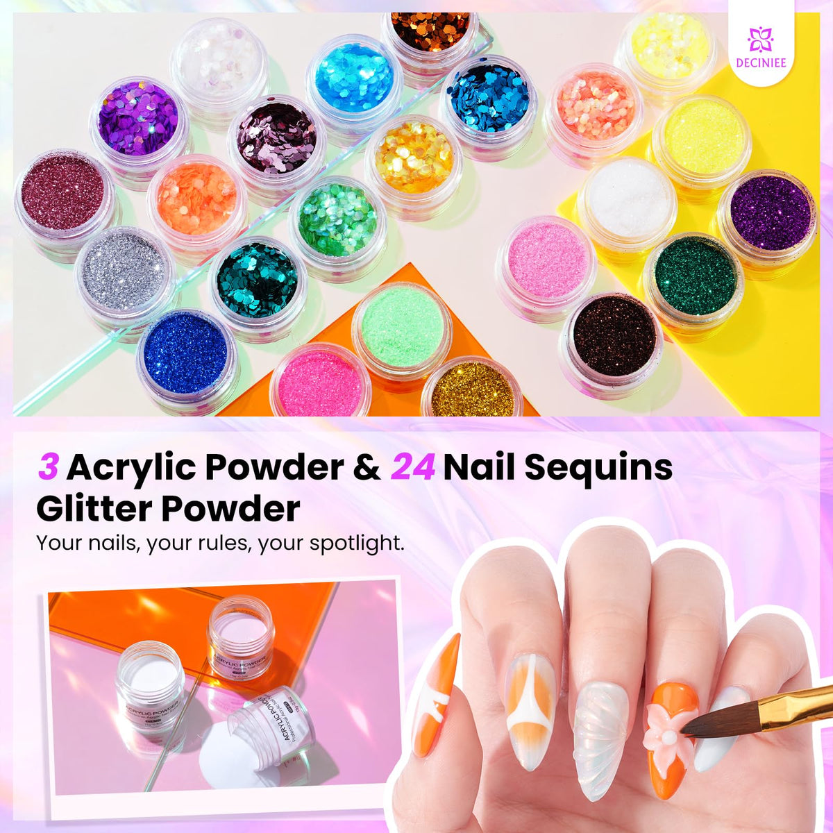 Deciniee gel polish collection for versatile nail art finishes