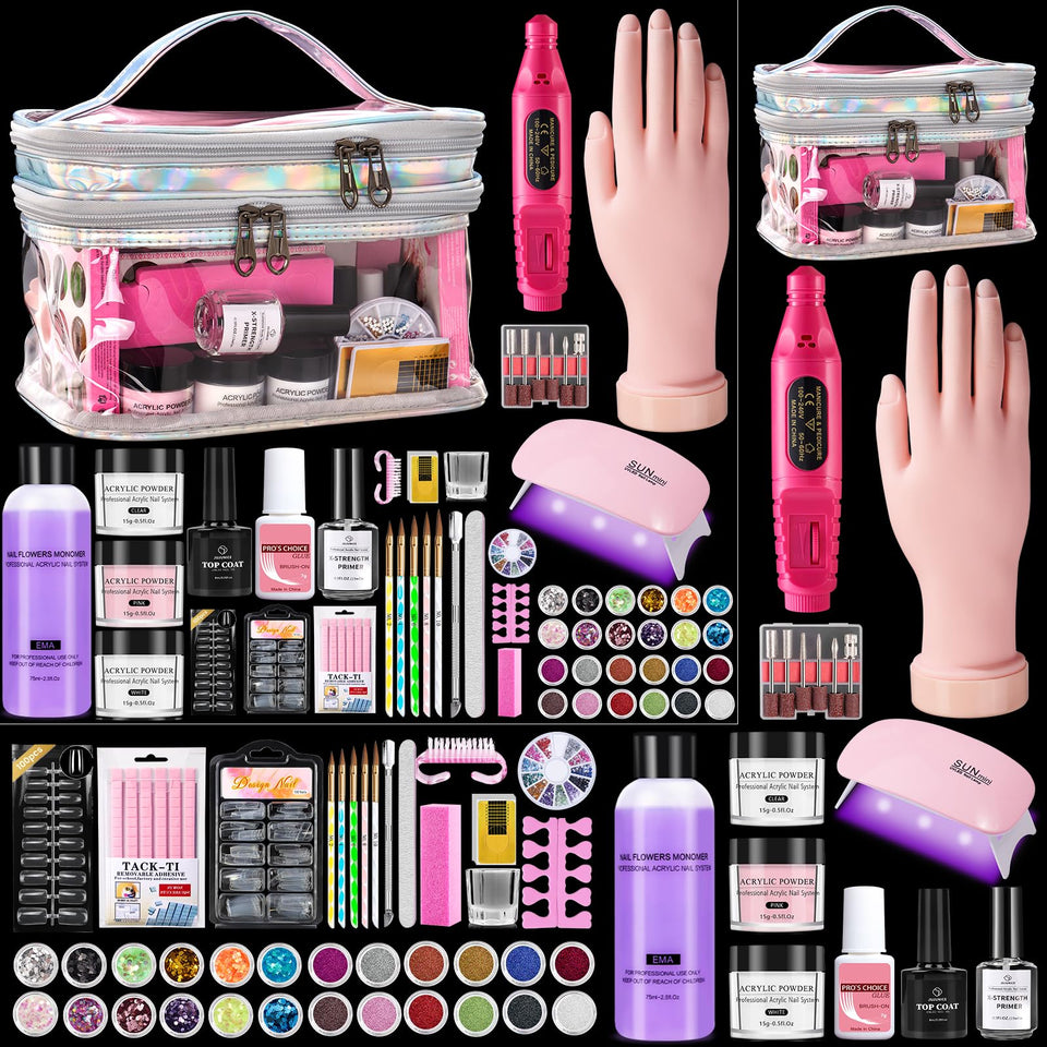 Deciniee nail kit glitter powder collection for pro-style home nail art