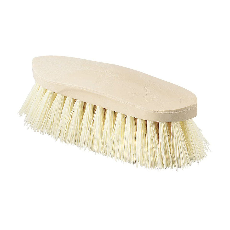 Decker Rice Root Grooming Brush with stiff synthetic bristles for efficient grooming sessions.