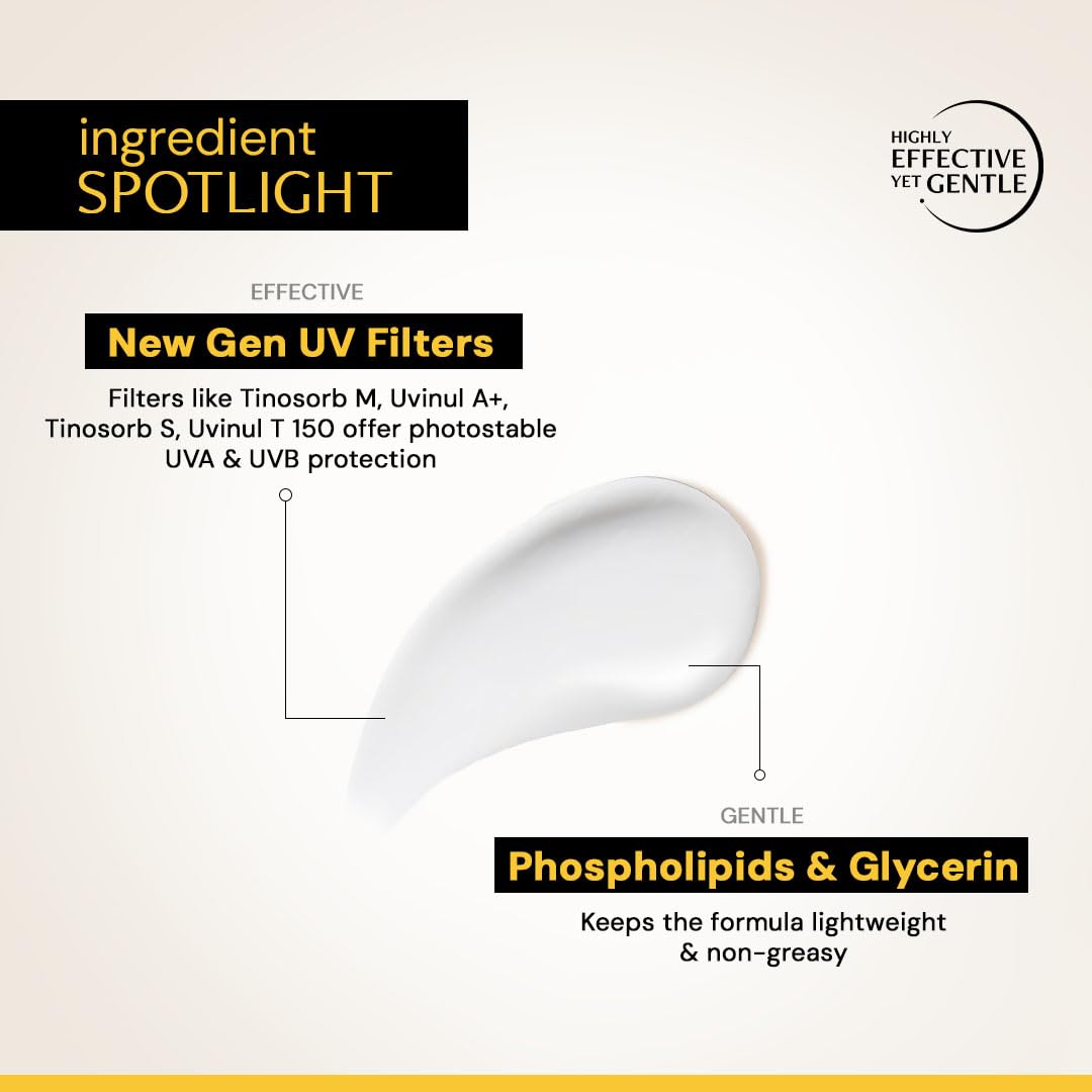 Label highlights SPF 50+ and PA+++ for broad-spectrum coverage