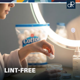 DecorRack cotton balls for applying cleansers and toners with care