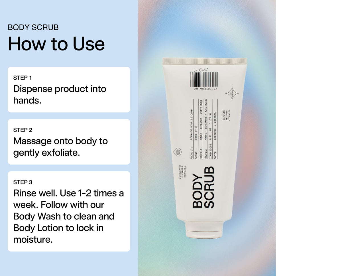 DedCool Xtra Milk formula uses coconut oil to nourish and soften skin.