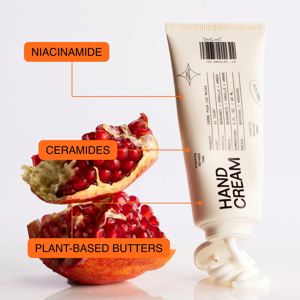 DedCool Hand Cream fragrance closeup hints at a lingering luxurious aroma