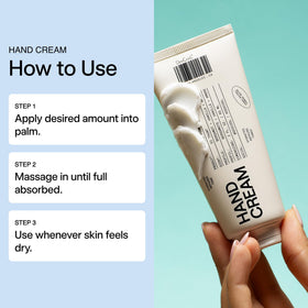 DedCool Hand Cream on the hand highlights fast absorption and satin-soft skin