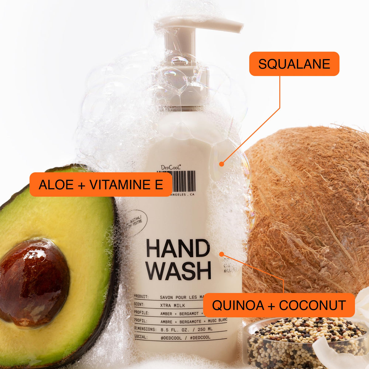DedCool Hand Wash 01 Taunt with squalane and aloe for soft, nourished skin.