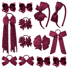 DEEKA yellow bow with an alligator clip for secure school hairstyles