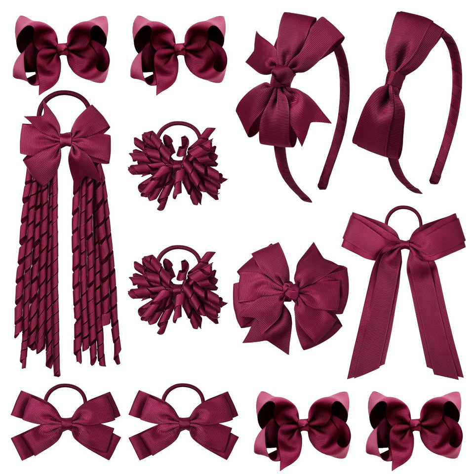 DEEKA yellow bow with an alligator clip for secure school hairstyles