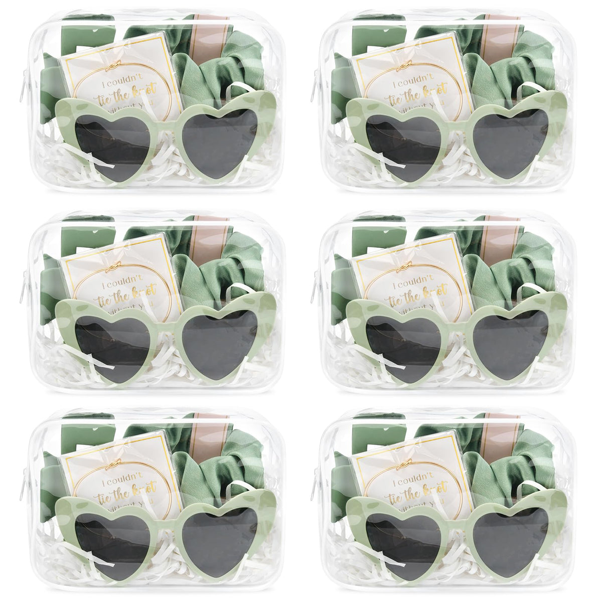 DEEKA clear bags for organized makeup and essentials