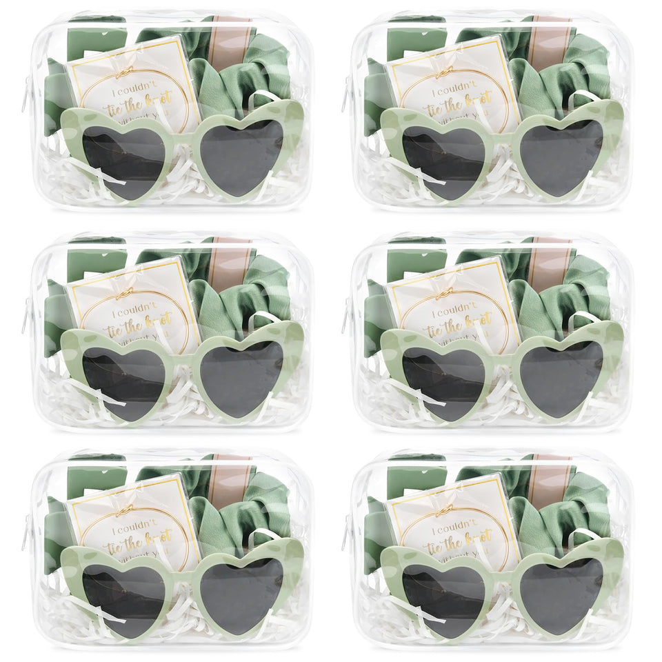 DEEKA clear bags for organized makeup and essentials