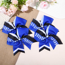 DEEKA softball bows 8 inch white for bright game-day visuals.