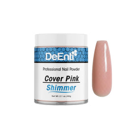 DeEnti Acrylic Nail Shimmer Powder cover pink 2oz delivers crystal-clear overlays