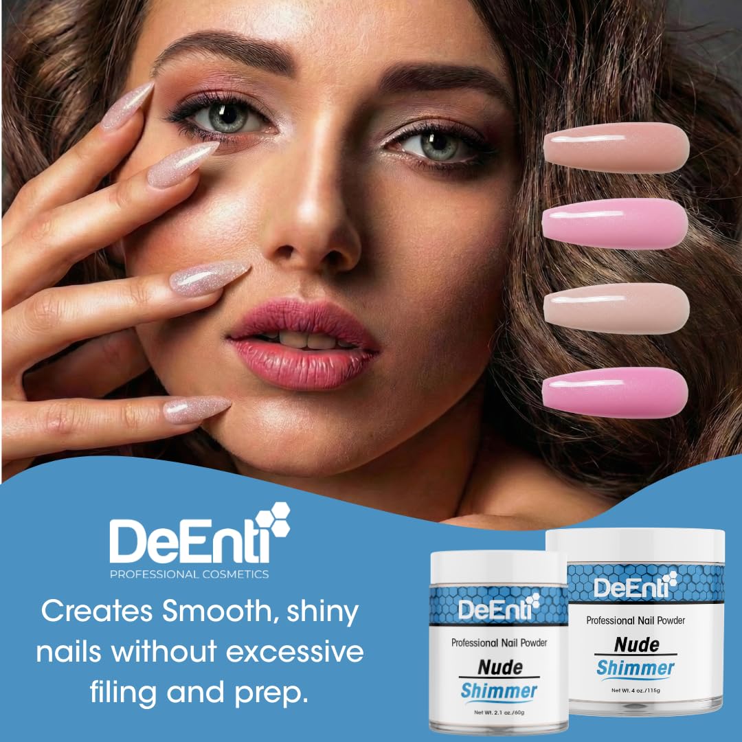 DeEnti powder image shows bubble-free formula delivering chip resistance and easy blending.