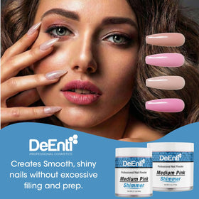 DeEnti salon-quality powder ideal for DIY manicures at home.