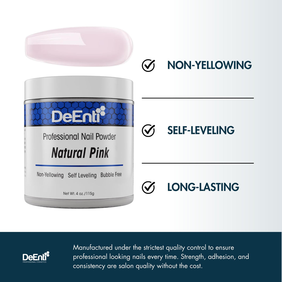 DeEnti powder delivering smooth, even coverage for easy application.
