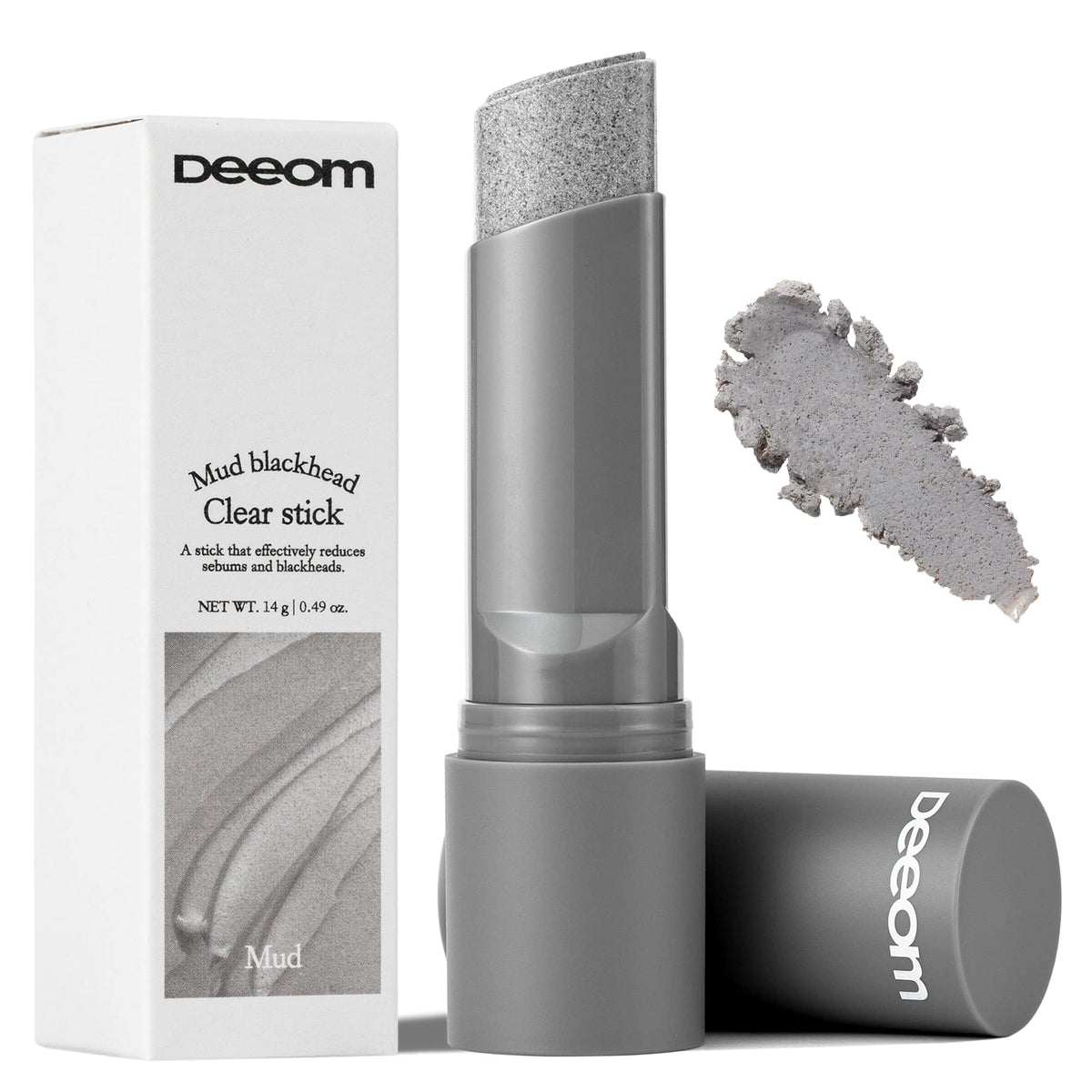 DEEOM Exfoliating Scrub Stick with charcoal and clay for deep cleansing