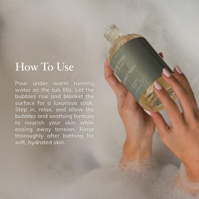 Deep Steep aloe vera soothes and supports gentle moisture